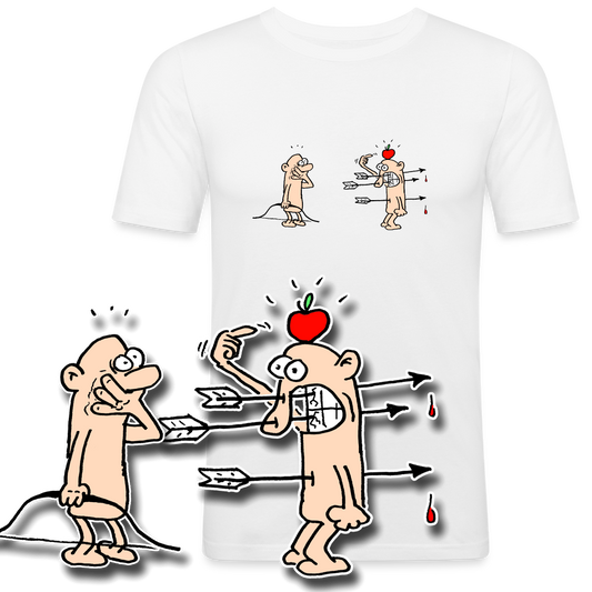 Slim fit shirt met pijlincident