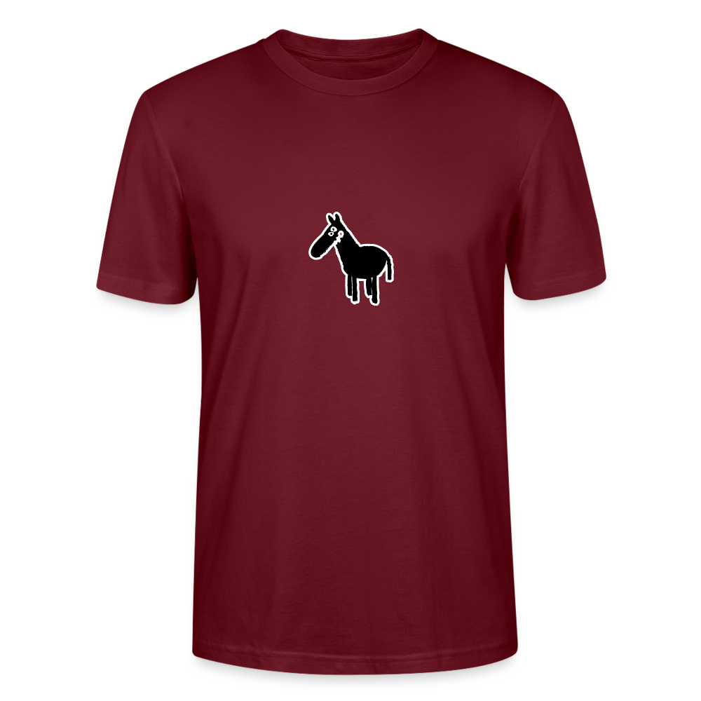 Shirt met paard - burgundy
