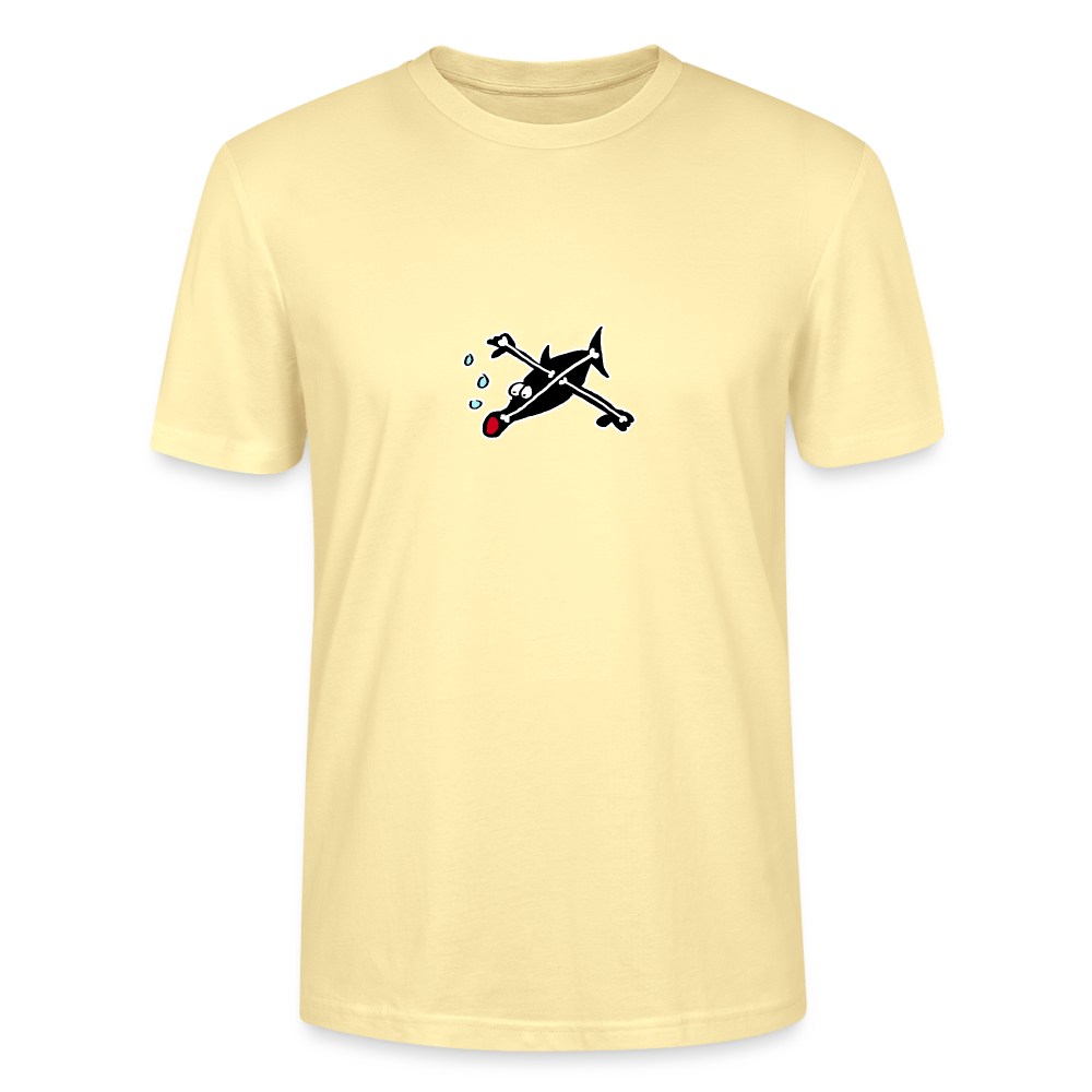 Shirt met vis met botten - cream