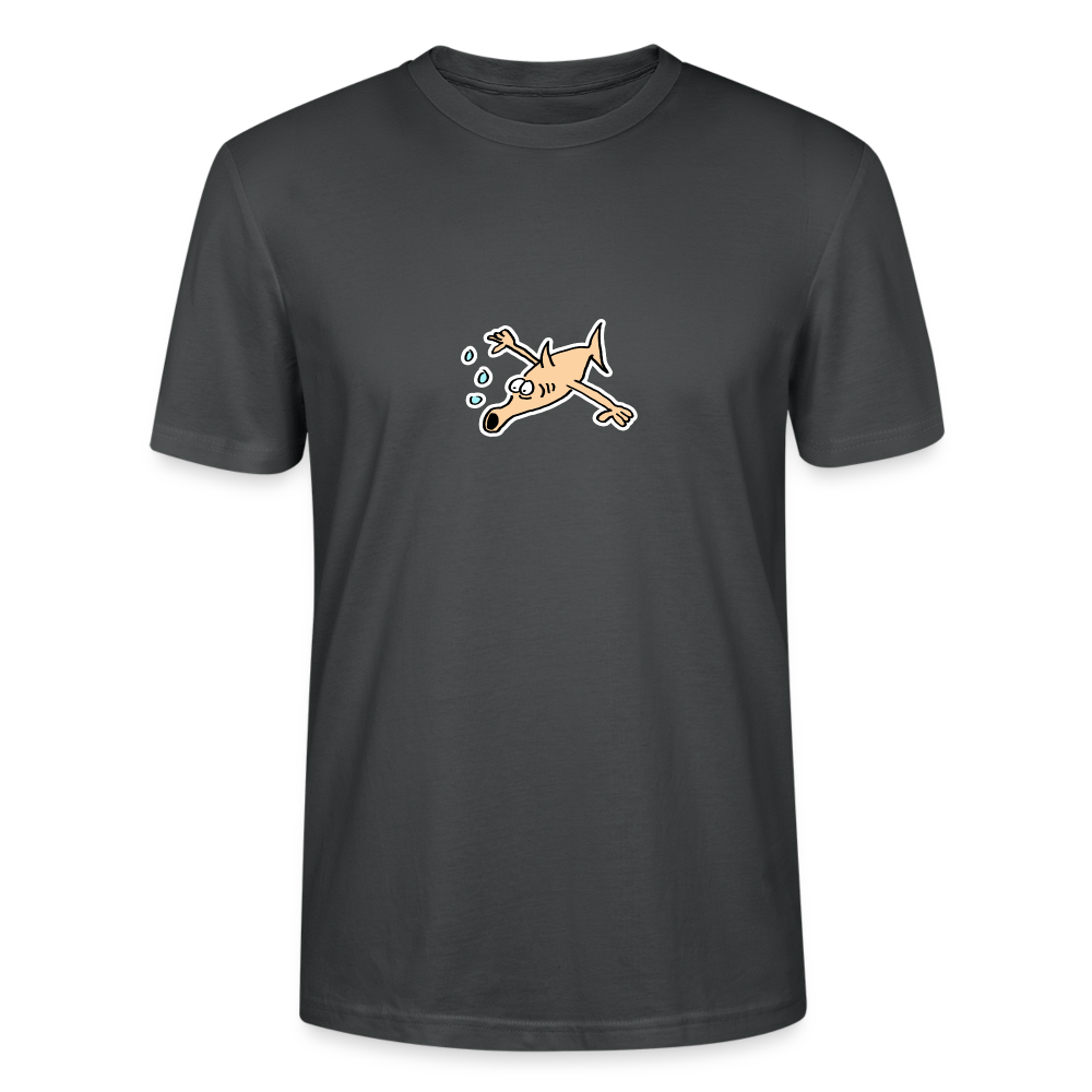 Shirt met vis met armen - anthracite