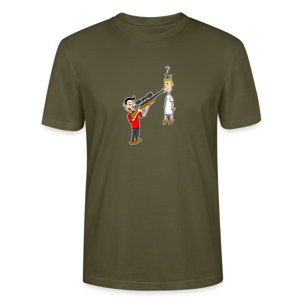 Regular fit shirt met Suske en Wiske en de Snode Sniper - khaki