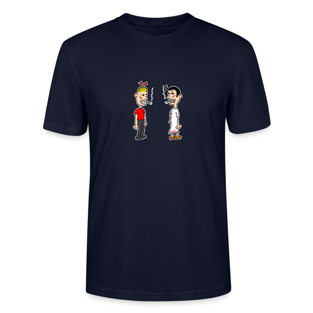 Shirt met Suske en Wiske die roken - navy