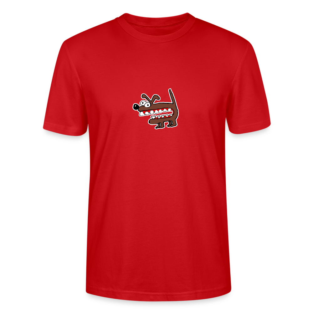 Shirt met bruine hond - red