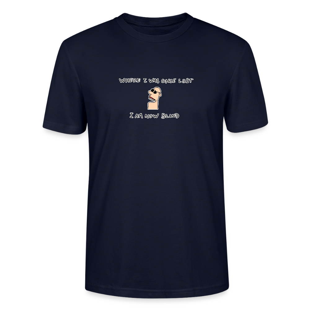 Regular fit shirt met wijze spreuk - navy