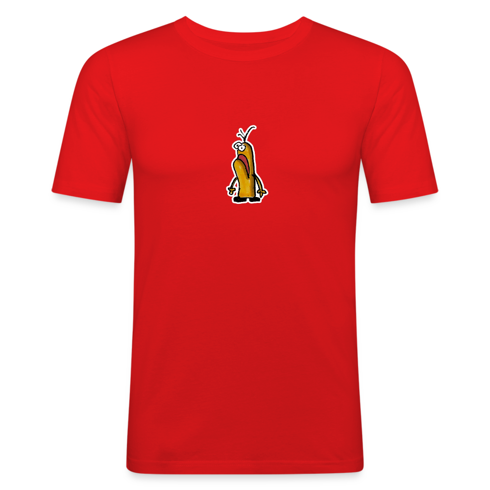 Shirt met figuurtje - red