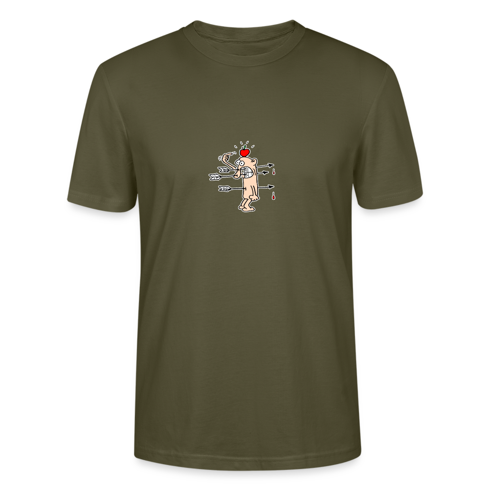 Shirt met bijna raak - khaki