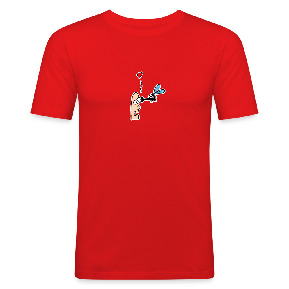 Shirt met aardige vlieg - red