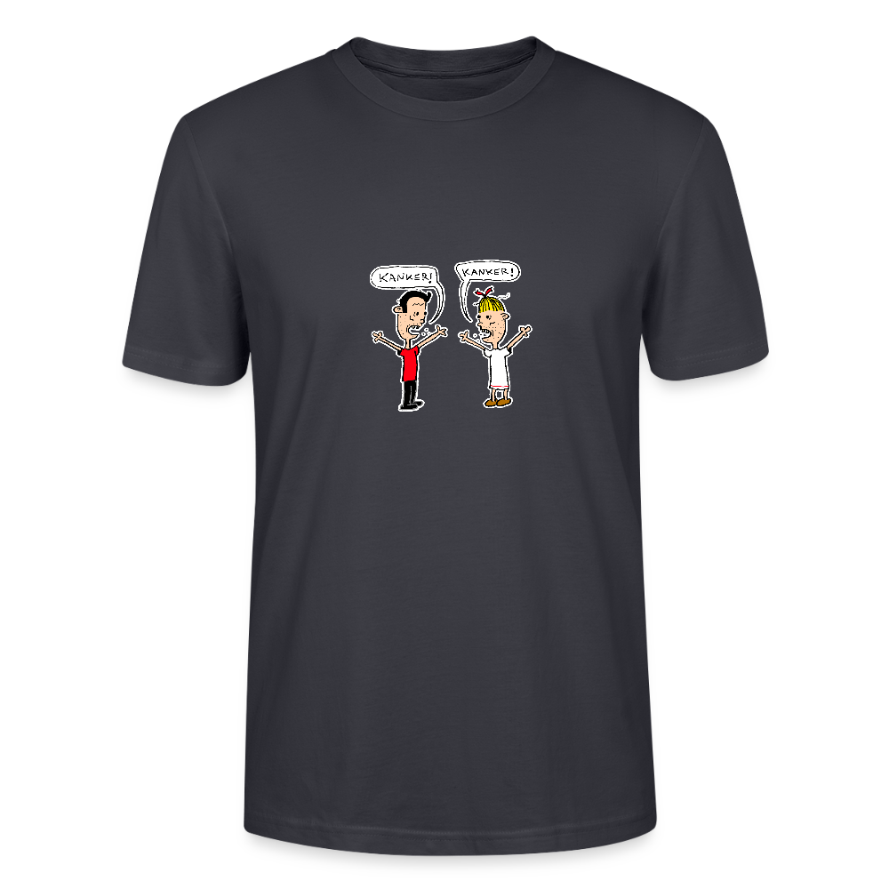 Shirt met Suske en Wiske die kanker roepen - India Ink Grey