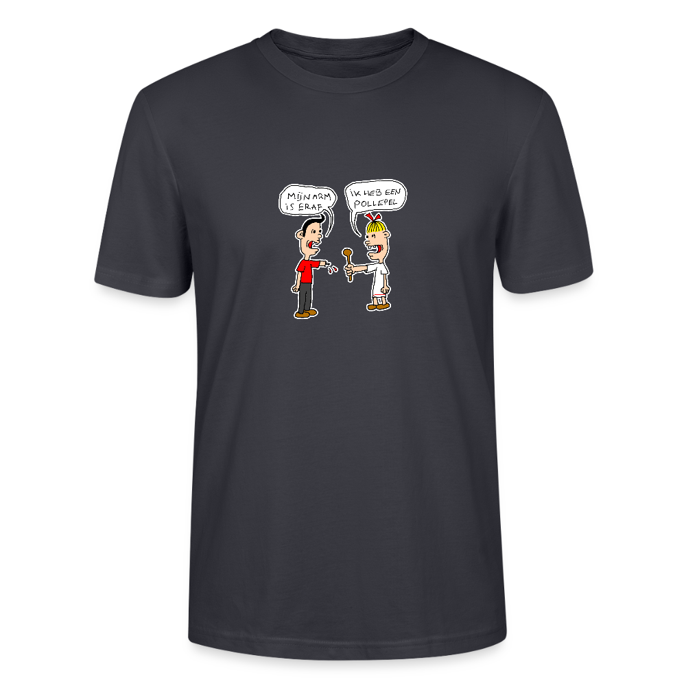 Regular fit shirt met Suske en Wiske die een praatje maken - India Ink Grey