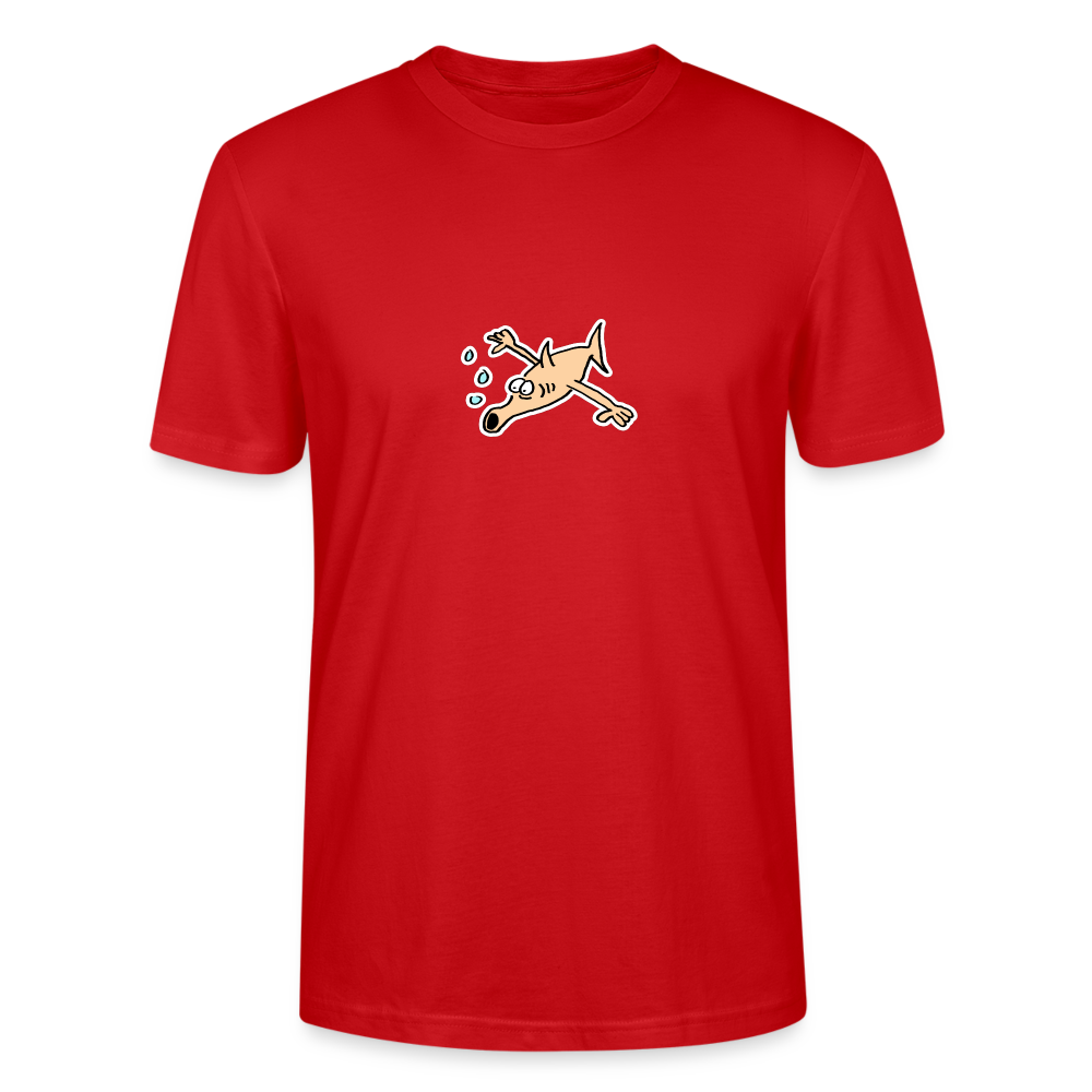 Shirt met vis met armen - red