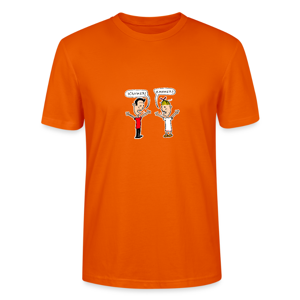 Shirt met Suske en Wiske die kanker roepen - bright orange