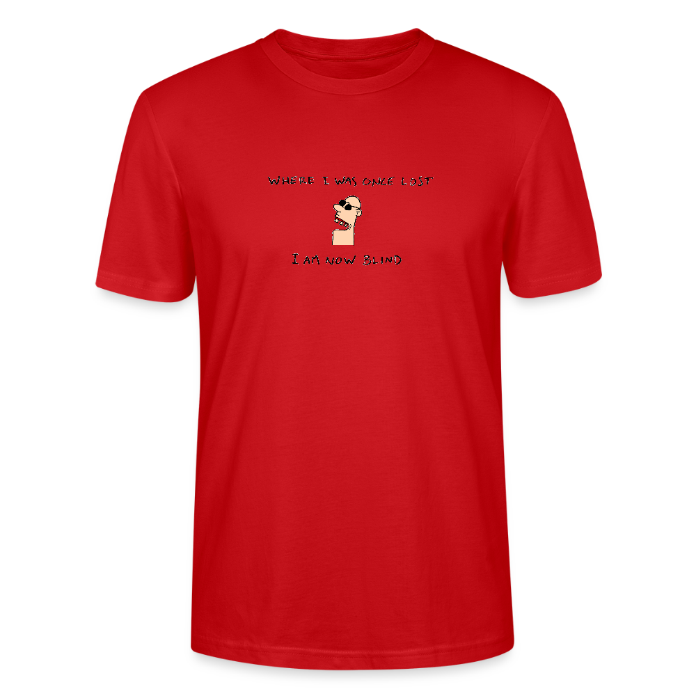 Regular fit shirt met wijze spreuk - red