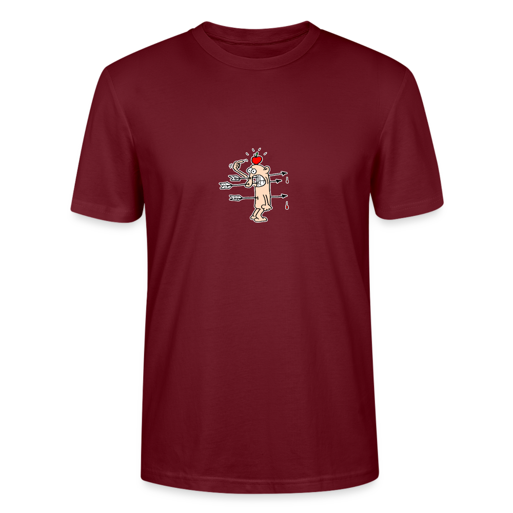 Shirt met bijna raak - burgundy