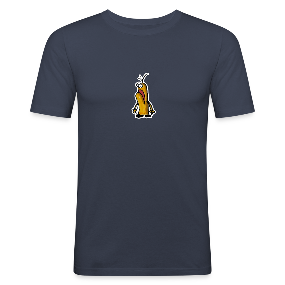 Shirt met figuurtje - navy