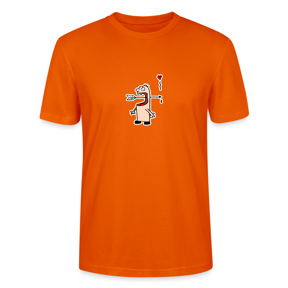 Shirt met pijlenslikker - bright orange