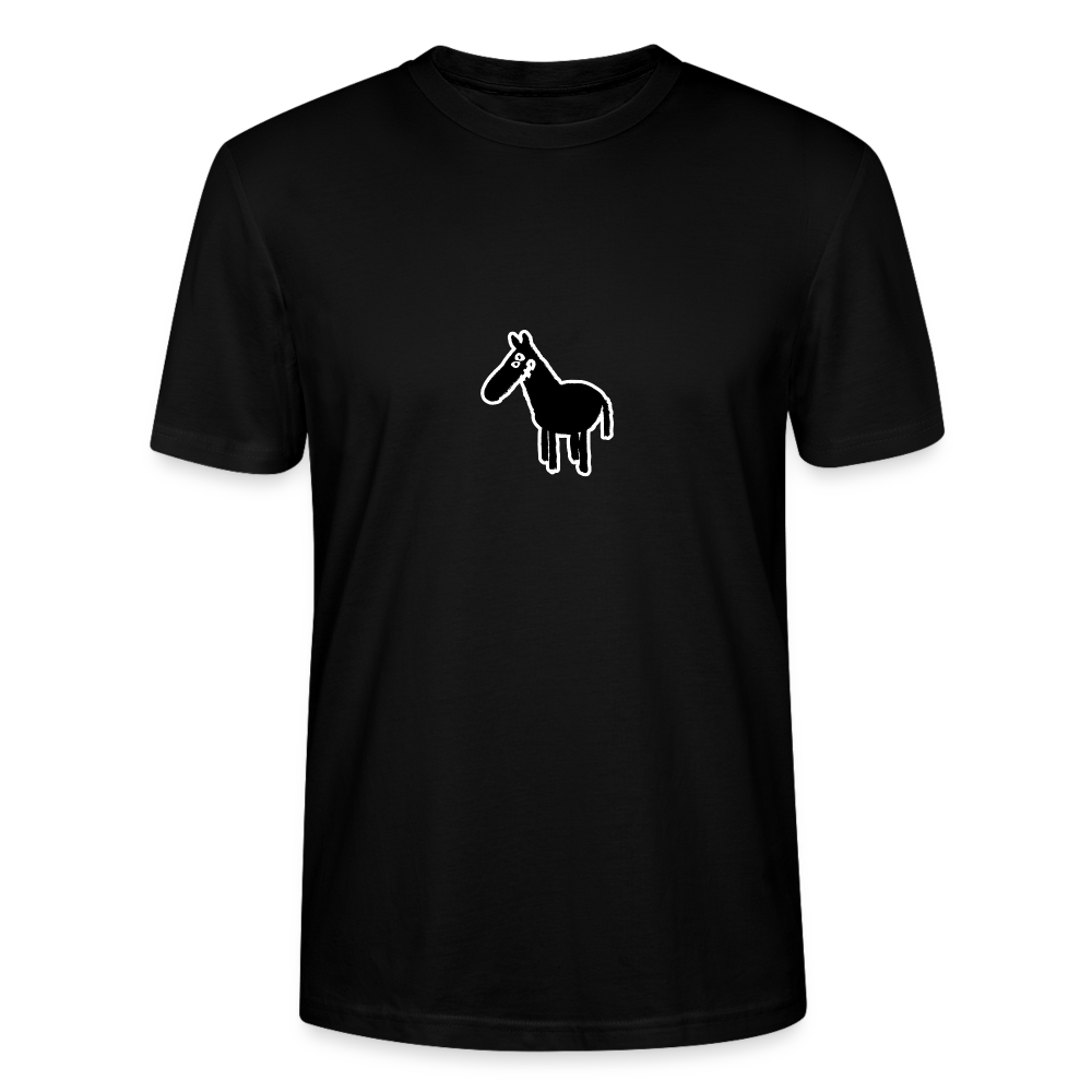 Shirt met paard - black