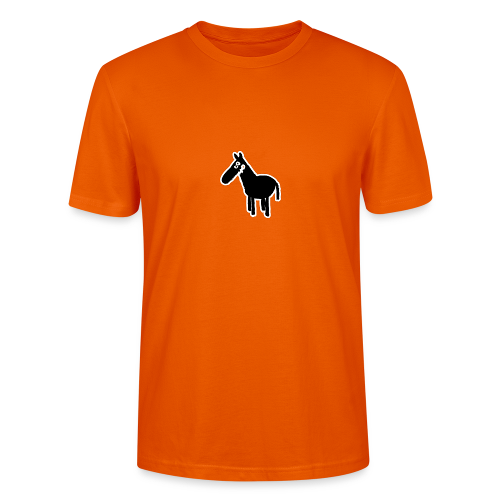 Shirt met paard - bright orange