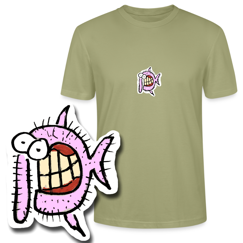 Regular fit shirt met harige vis