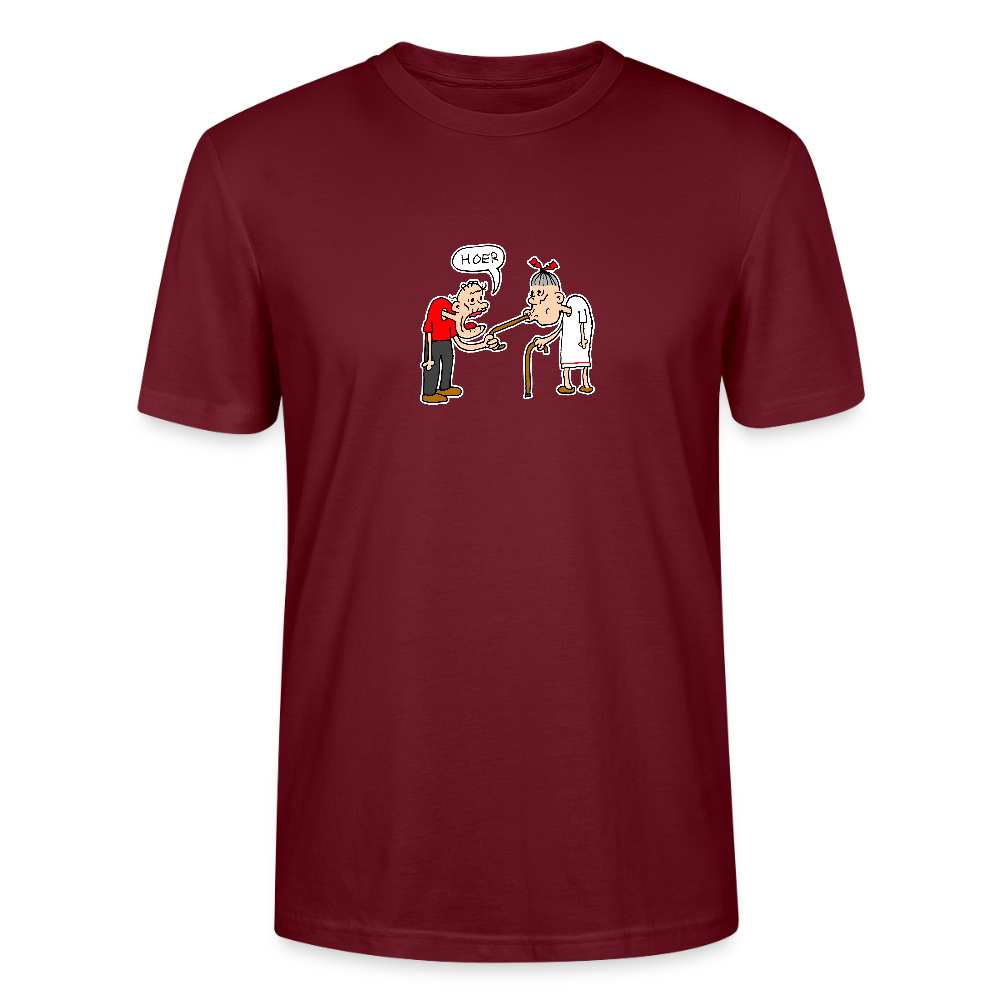 Regular fit shirt met Suske die Wiske een hoer noemt - burgundy