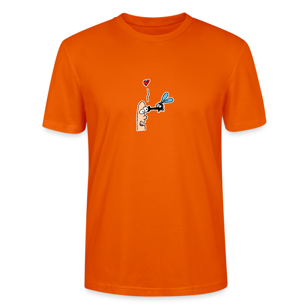 Shirt met aardige vlieg - bright orange