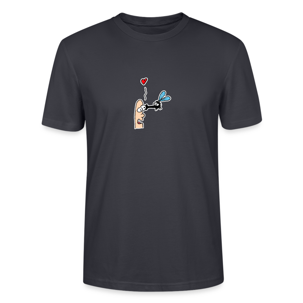 Shirt met aardige vlieg - India Ink Grey
