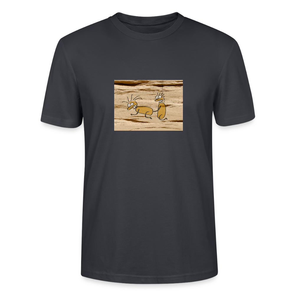 Shirt met erotische grotwandkunst 2 - India Ink Grey