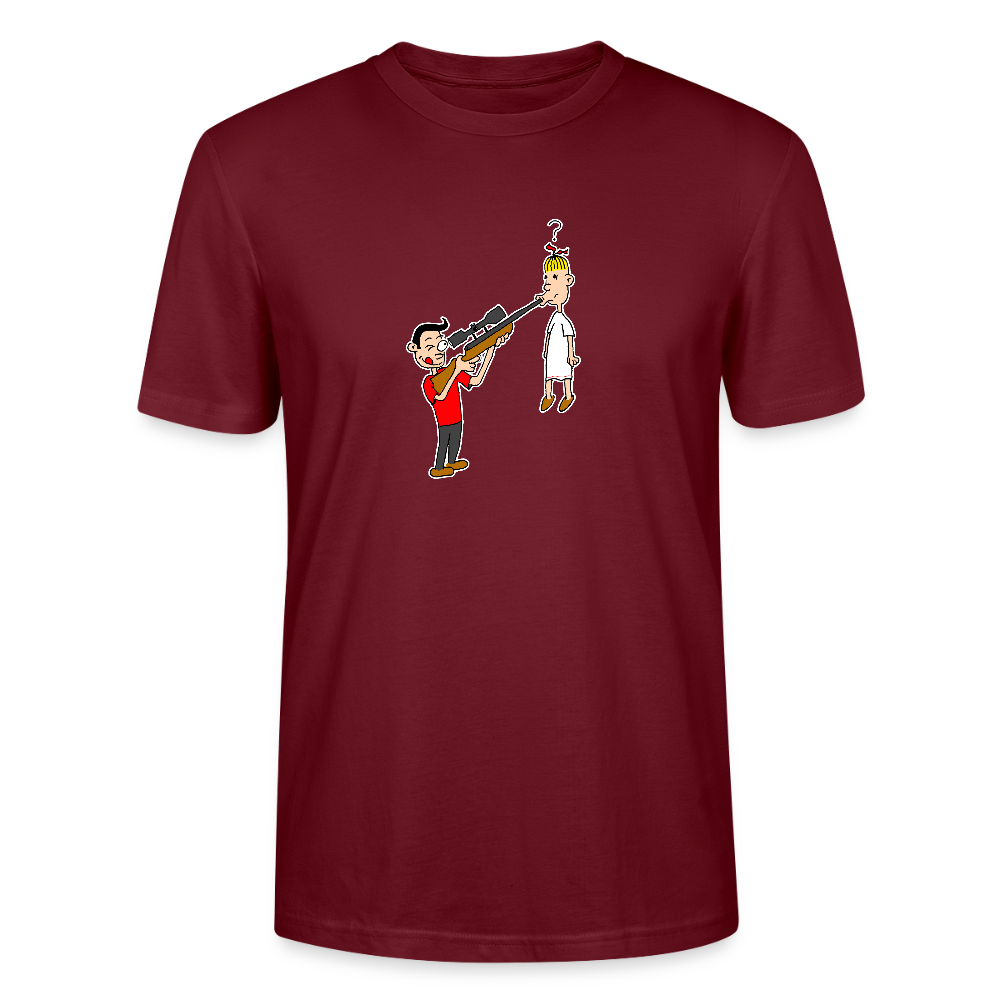 Regular fit shirt met Suske en Wiske en de Snode Sniper - burgundy