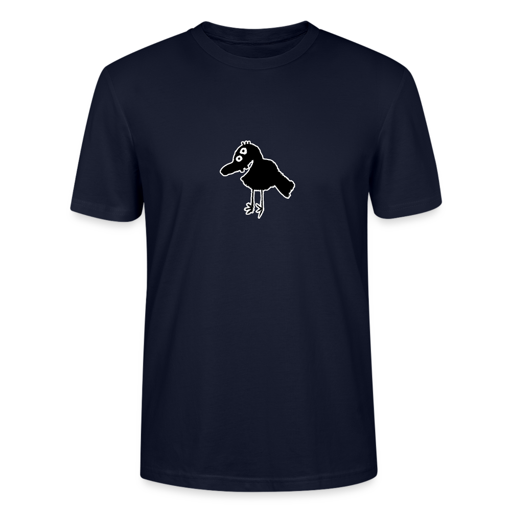 Shirt met vogel - navy