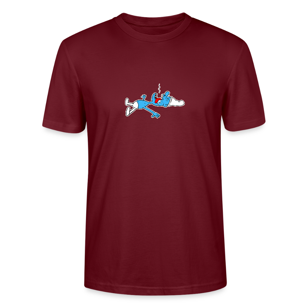 Regular fit shirt met dode smurf - burgundy