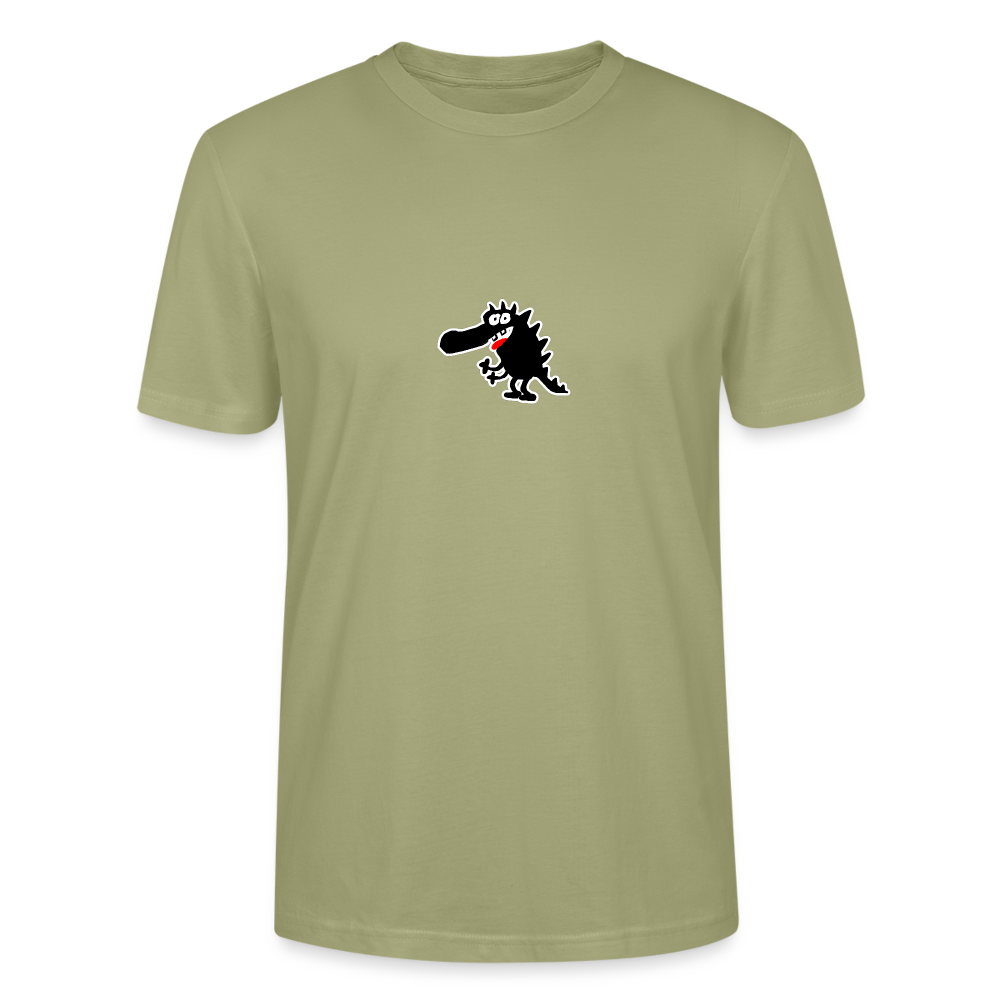 Shirt met draakje - sage