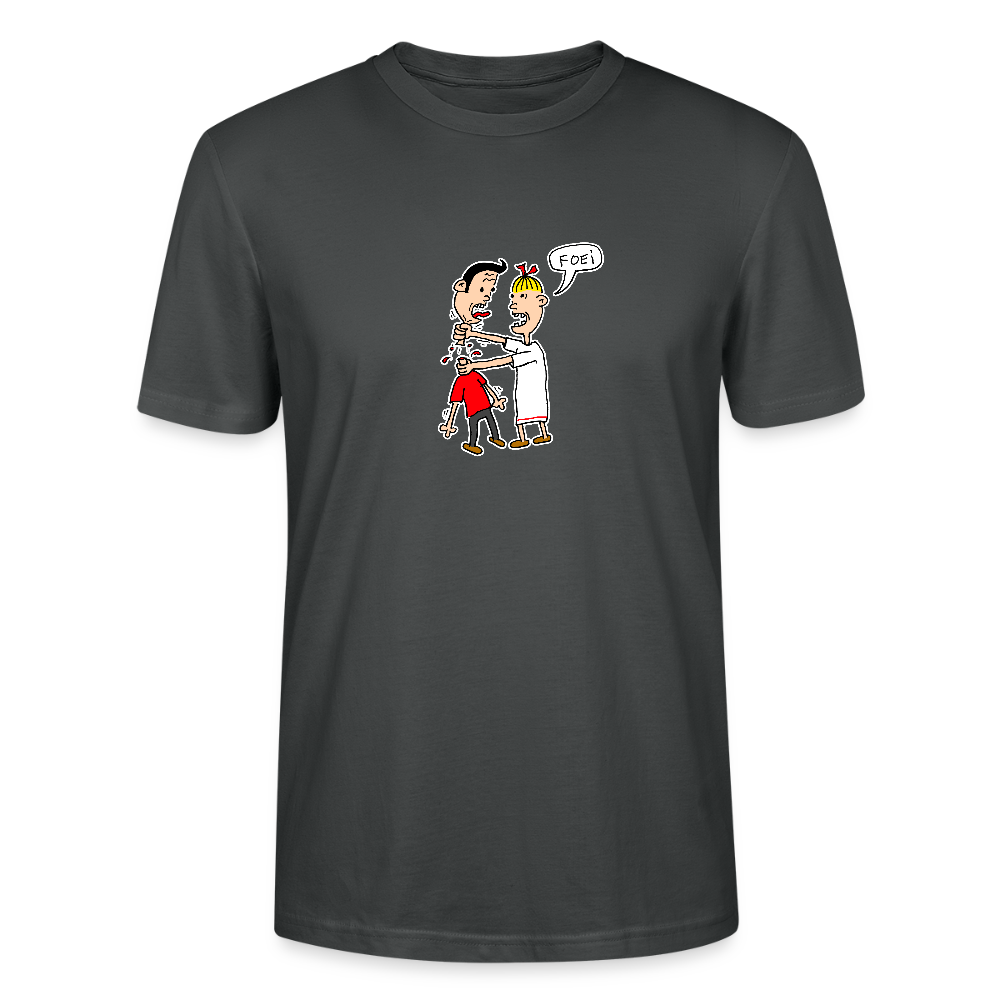 Regular fit shirt met Wiske die iets uitlegt aan Suske - anthracite