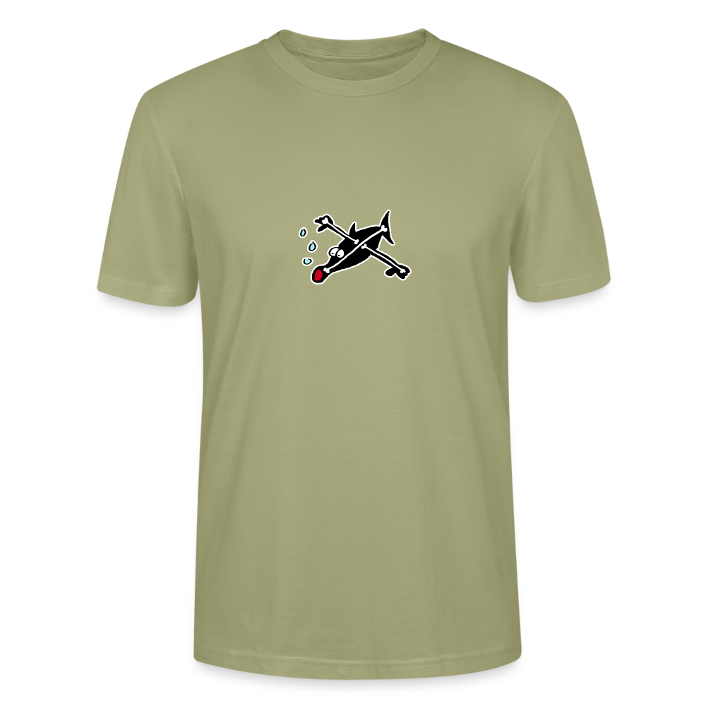 Shirt met vis met botten - sage