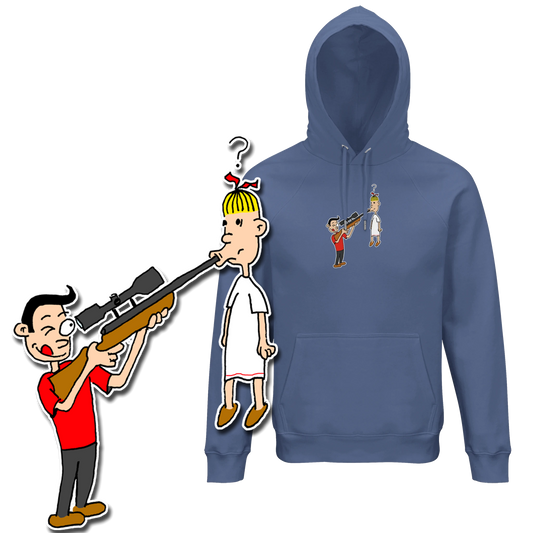 Hoodie met Suske en Wiske en de Snode Sniper