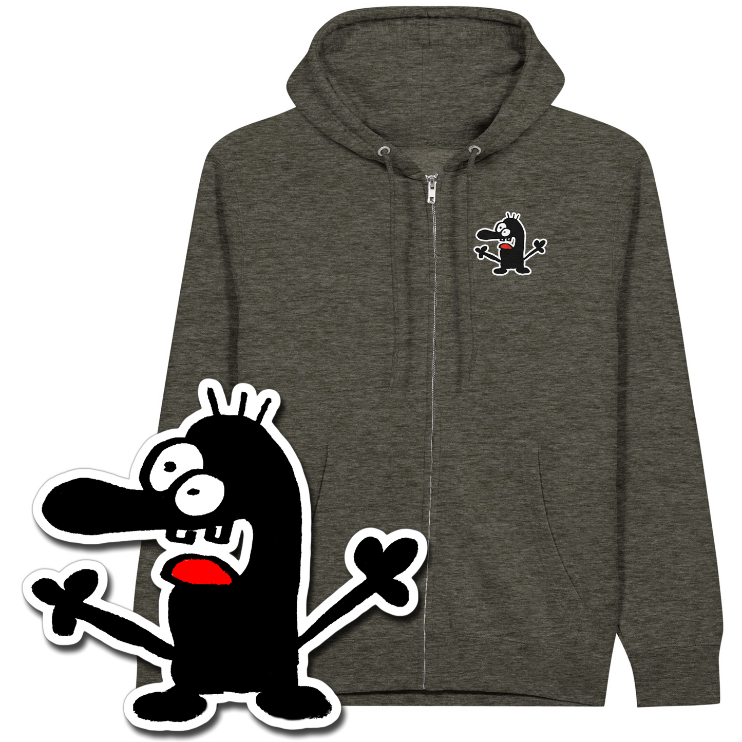 Hoodie met poppetje