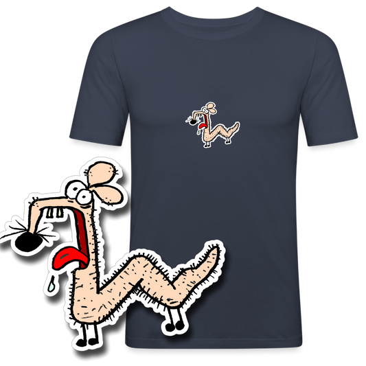 Slim fit shirt met knaagslang