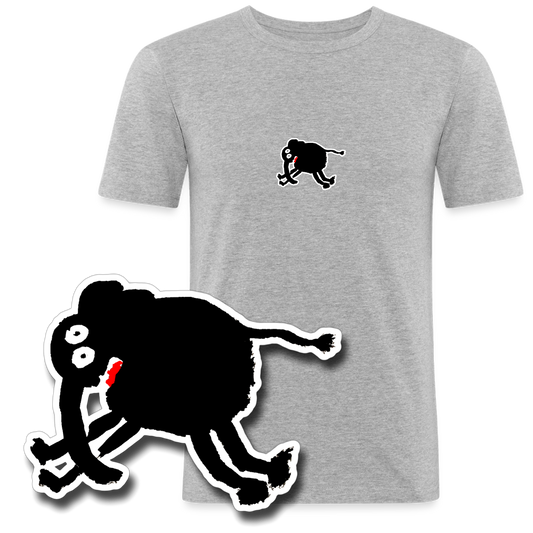 Slim fit shirt met olifant