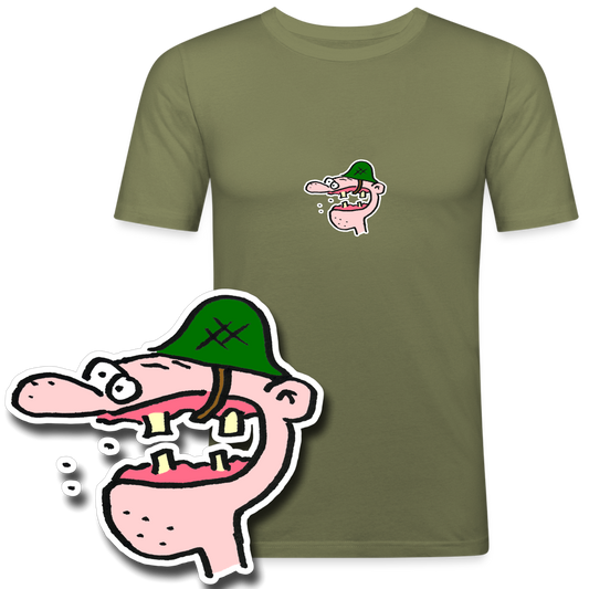 Slim fit shirt met veteraan
