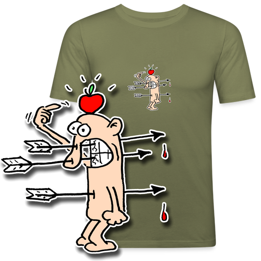 Slim fit shirt met bijna raak
